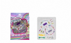 DIY Sticker Beads Bracelet and necklace
